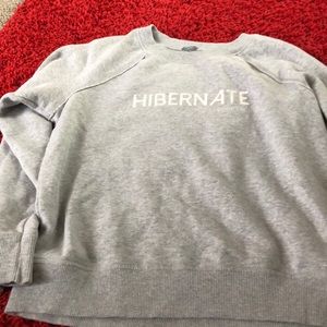 Aerie “Hibernate” gray sweatshirt size Medium
